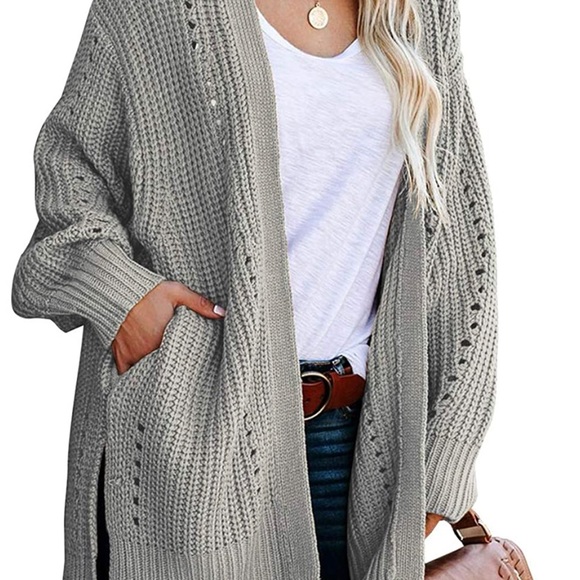 Sweaters - NWT Comfy Cardigan Cable Knit 100% Cotton